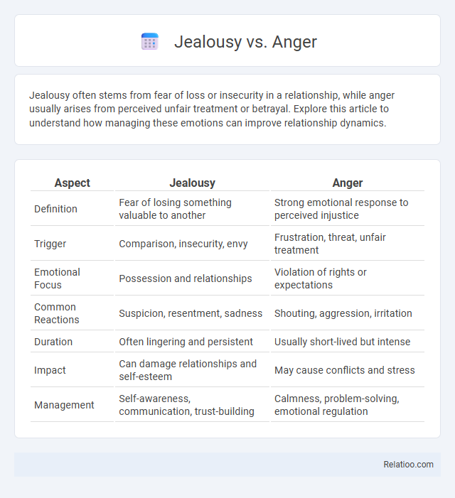 Jealousy vs. Anger - What is The Difference?