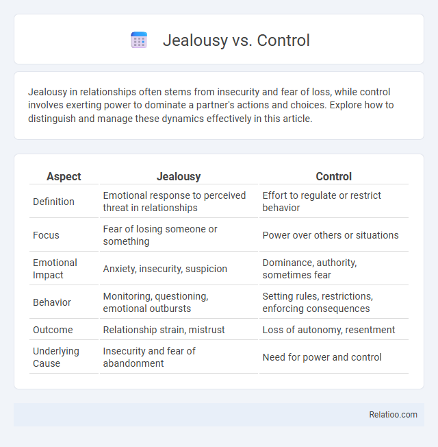 Jealousy vs. Control - What is The Difference?