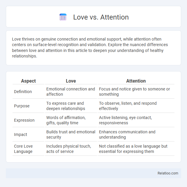 Love vs. Attention - What is The Difference?
