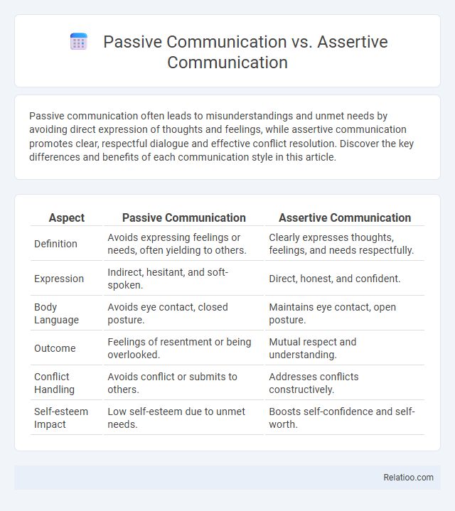 Passive Communication vs. Assertive Communication - What is The Difference?