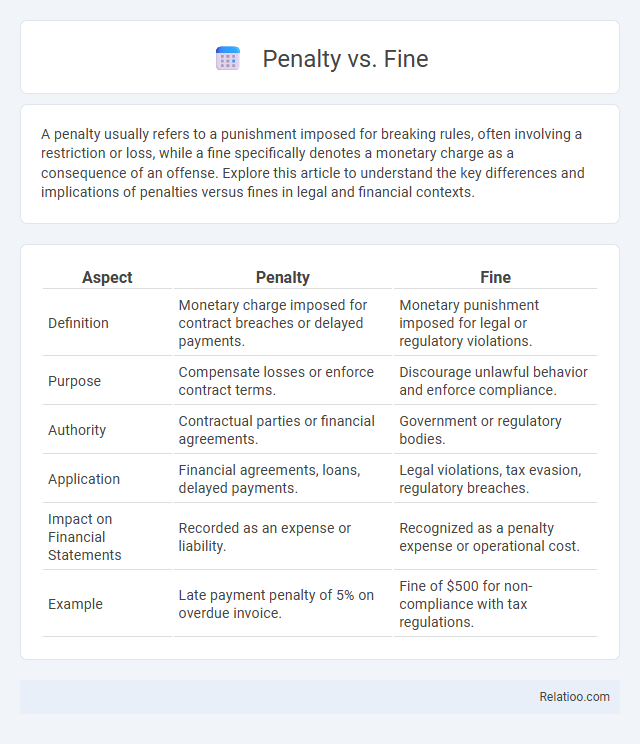 Penalty vs. Fine - What is The Difference?