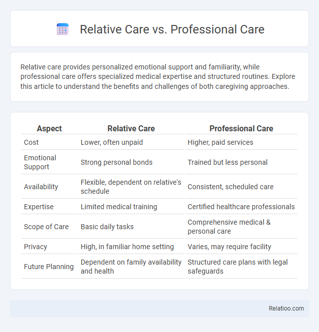Relative Care vs. Professional Care - What is The Difference?