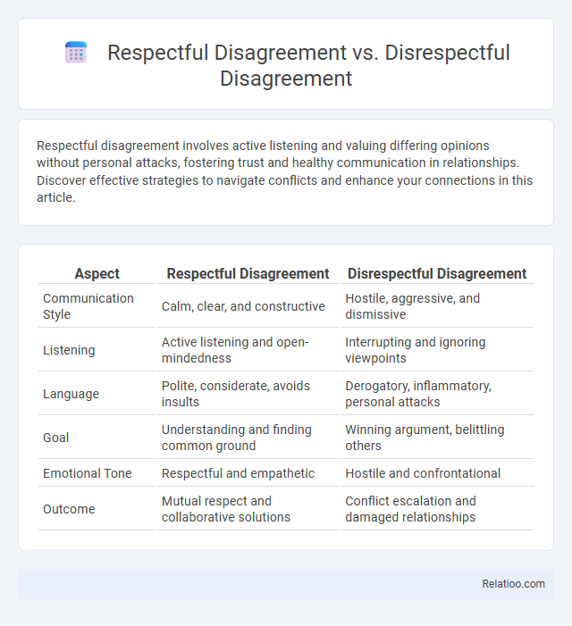 Respectful Disagreement vs. Disrespectful Disagreement - What is The Difference?