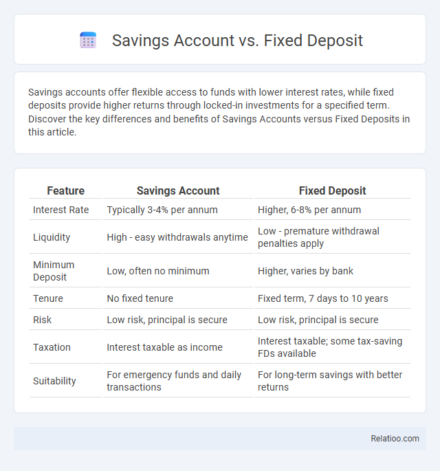 Savings Account vs. Fixed Deposit - What is The Difference?