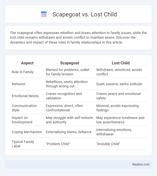 Scapegoat vs. Lost Child - What is The Difference?