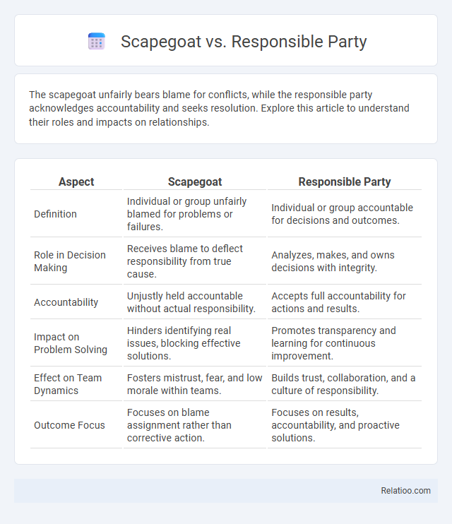 Scapegoat vs. Responsible Party - What is The Difference?