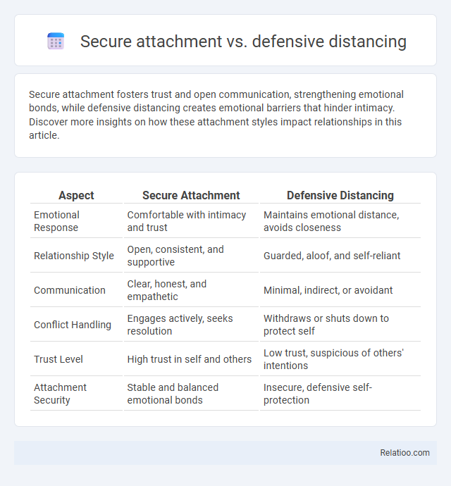 Secure attachment vs. defensive distancing - What is The Difference?