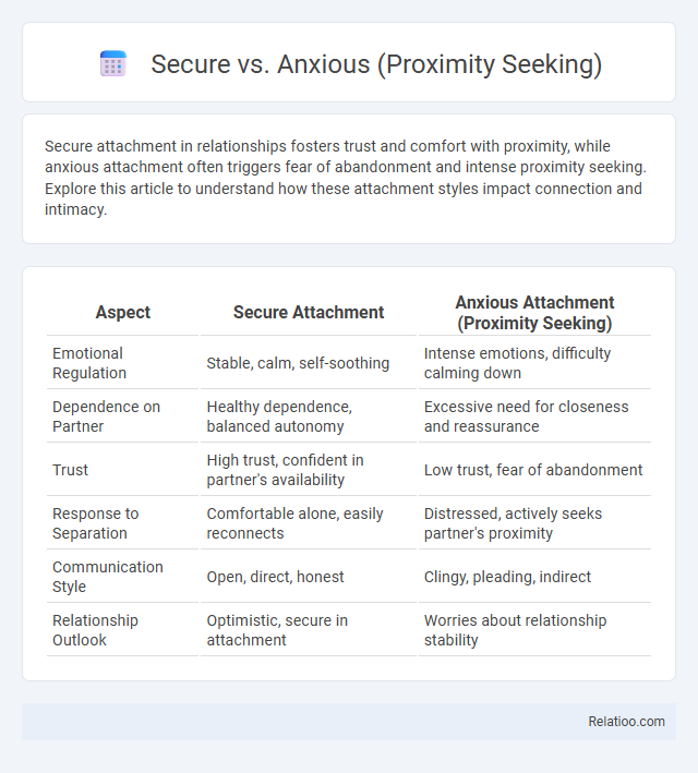 Secure vs. Anxious (Proximity Seeking) - What is The Difference?
