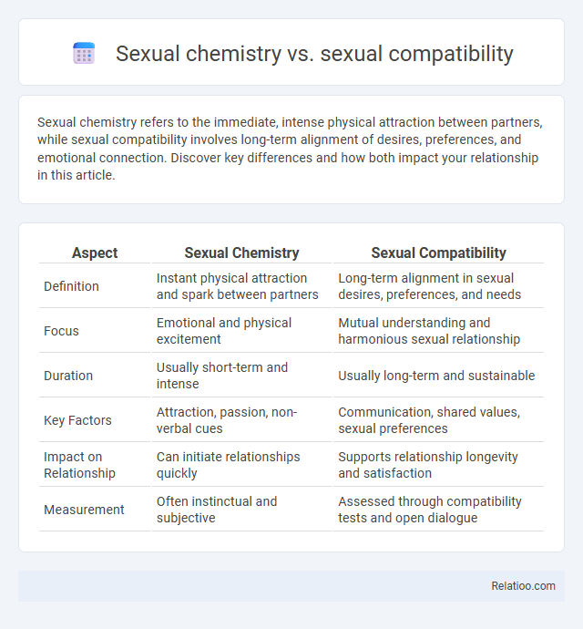 Sexual chemistry vs. sexual compatibility - What is The Difference?