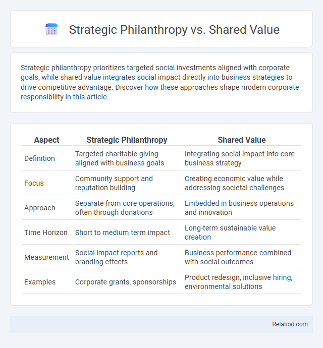Strategic Philanthropy vs. Shared Value - What is The Difference?