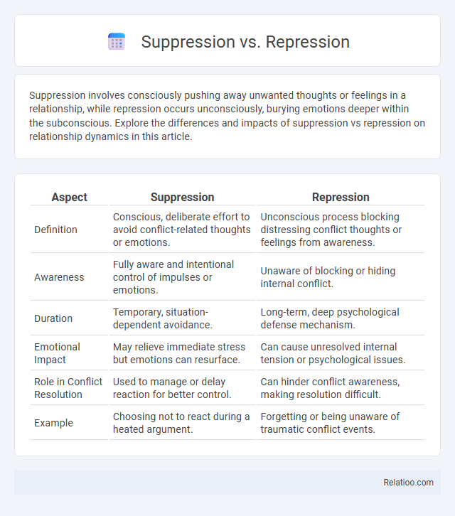 Suppression vs. Repression - What is The Difference?