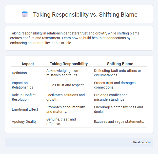 Taking Responsibility vs. Shifting Blame - What is The Difference?