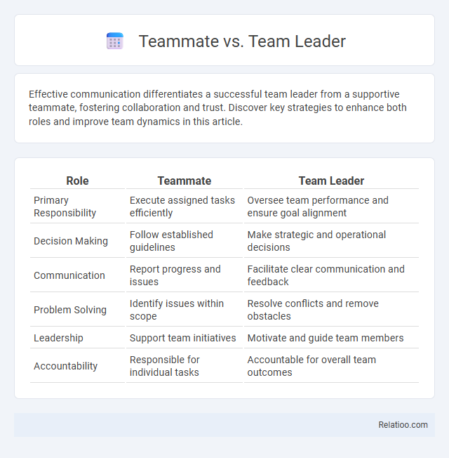 Teammate vs. Team Leader - What is The Difference?