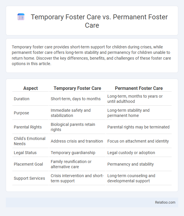 Temporary Foster Care vs. Permanent Foster Care - What is The Difference?