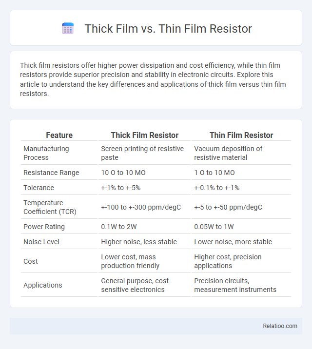 Thick Film vs. Thin Film Resistor - What is The Difference?