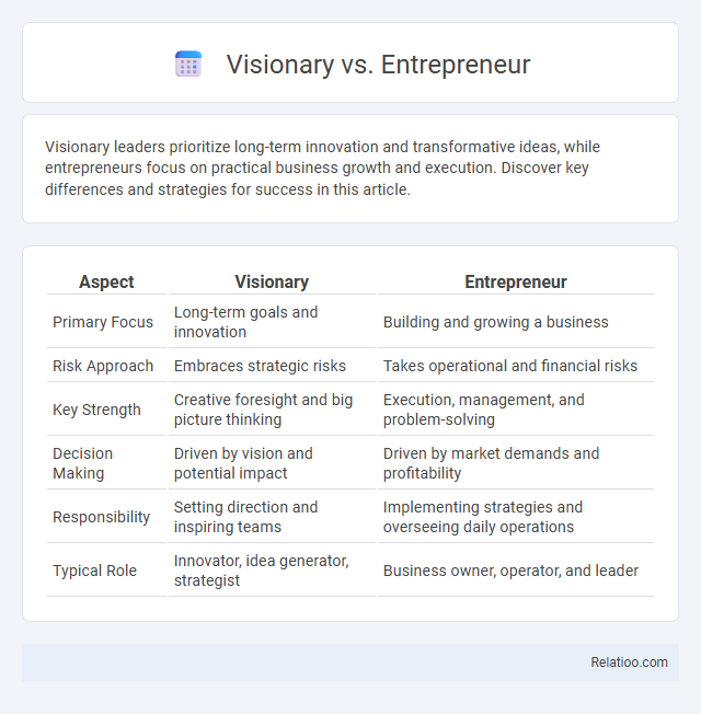Visionary vs. Entrepreneur - What is The Difference?