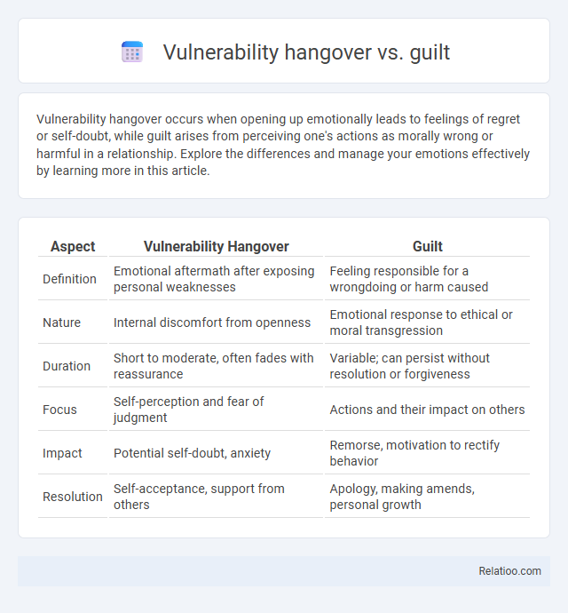 Vulnerability hangover vs. guilt - What is The Difference?