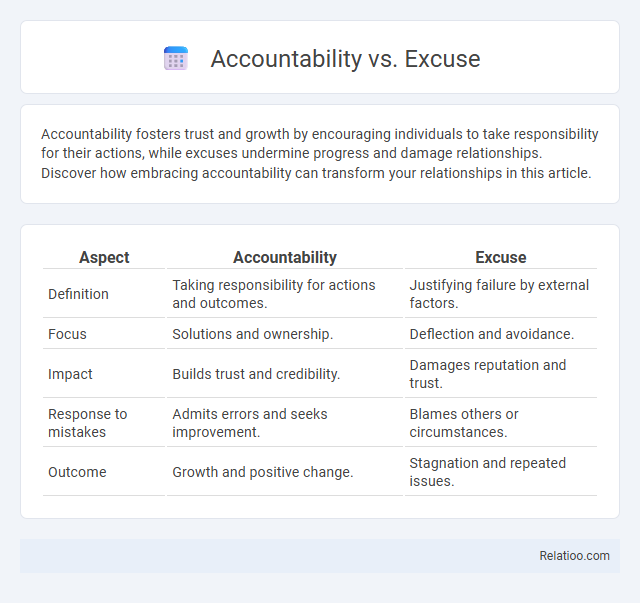 Accountability vs. Excuse - What is The Difference?