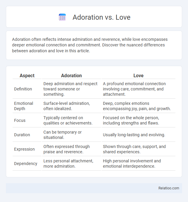 Adoration vs. Love - What is The Difference?