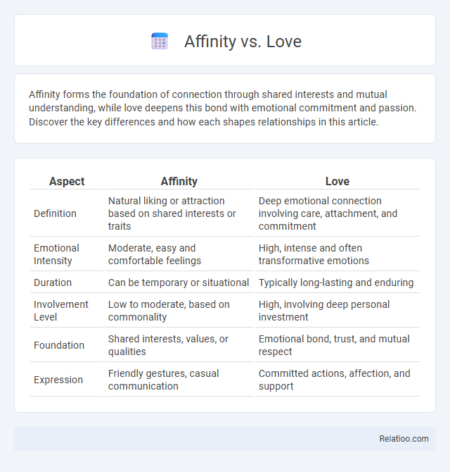 Affinity vs. Love - What is The Difference?