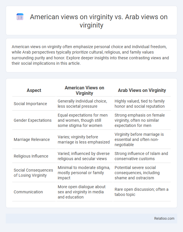 American views on virginity vs. Arab views on virginity - What is The Difference?