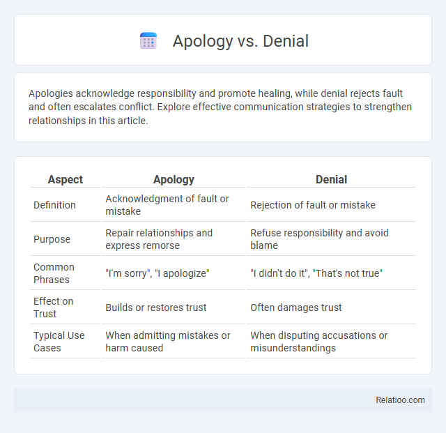Apology vs. Denial - What is The Difference?