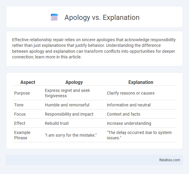 Apology vs. Explanation - What is The Difference?