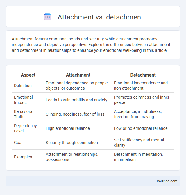 Attachment vs. detachment - What is The Difference?