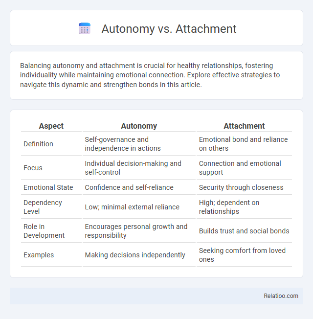 Autonomy vs. Attachment - What is The Difference?