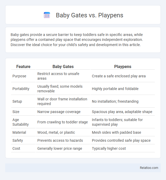 Baby Gates vs. Playpens - What is The Difference?