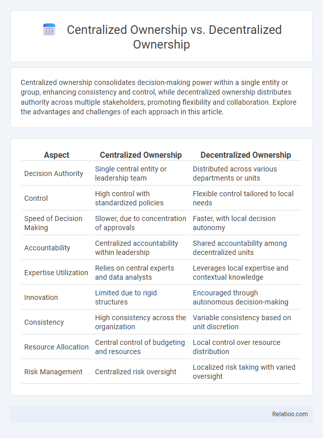Centralized Ownership vs. Decentralized Ownership - What is The Difference?