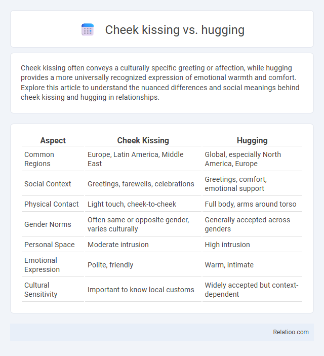 Cheek kissing vs. hugging - What is The Difference?