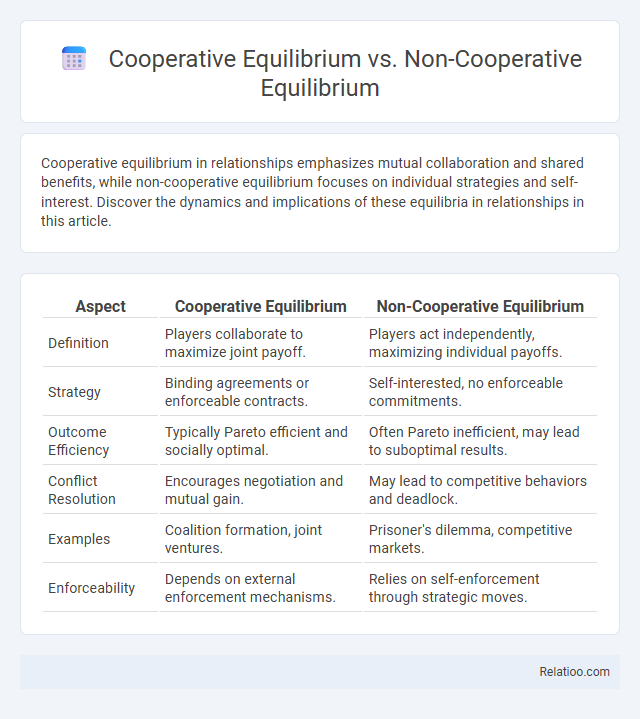 Cooperative Equilibrium vs. Non-Cooperative Equilibrium - What is The Difference?