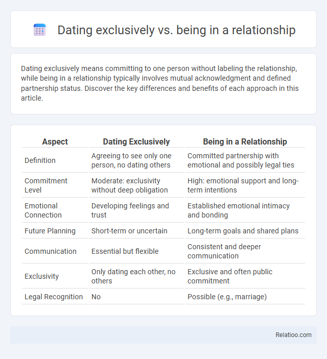 Dating exclusively vs. being in a relationship - What is The Difference?