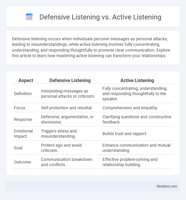 Defensive Listening vs. Active Listening - What is The Difference?