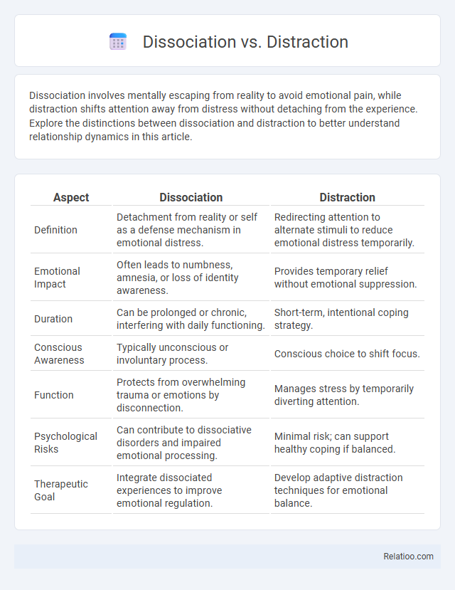 Dissociation vs. Distraction - What is The Difference?