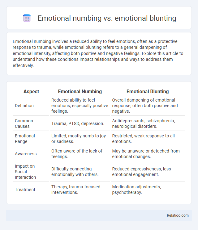 Emotional numbing vs. emotional blunting - What is The Difference?
