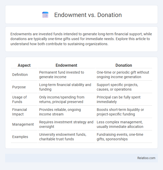Endowment vs. Donation - What is The Difference?