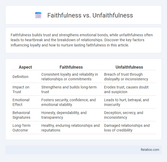Faithfulness vs. Unfaithfulness - What is The Difference?