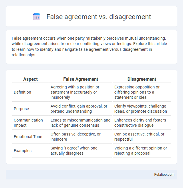 False agreement vs. disagreement - What is The Difference?