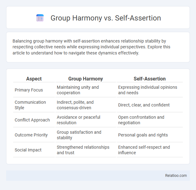 Group Harmony vs. Self-Assertion - What is The Difference?