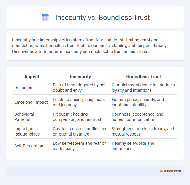 Insecurity vs. Boundless Trust - What is The Difference?