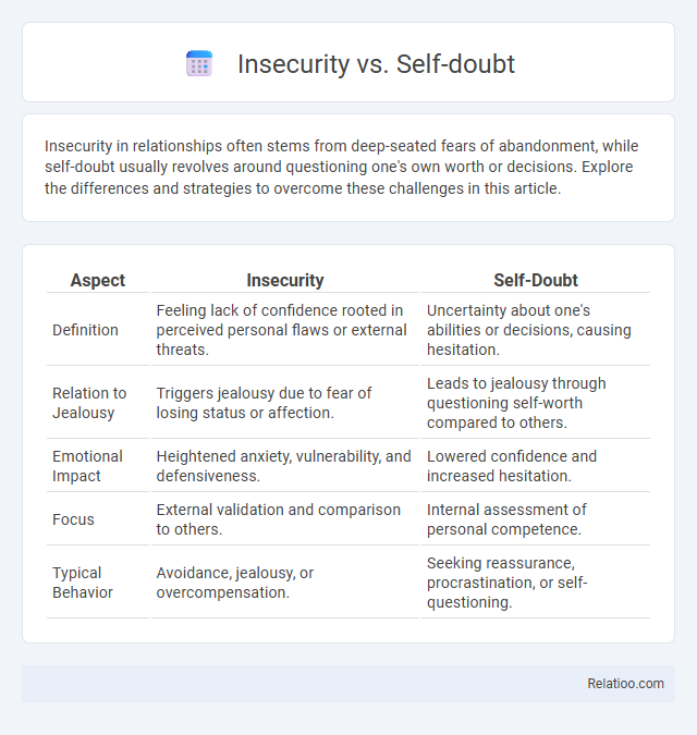 Insecurity vs. Self-doubt - What is The Difference?