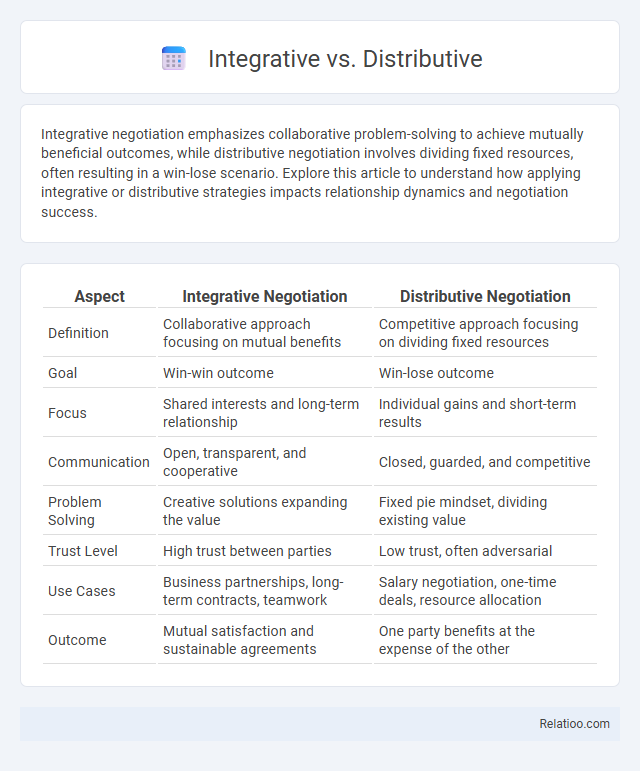 Integrative vs. Distributive - What is The Difference?