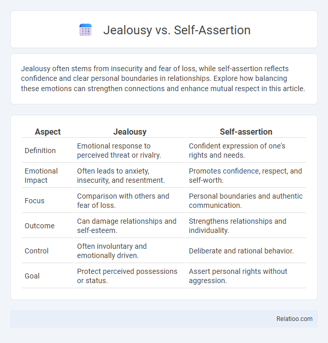 Jealousy vs. Self-Assertion - What is The Difference?