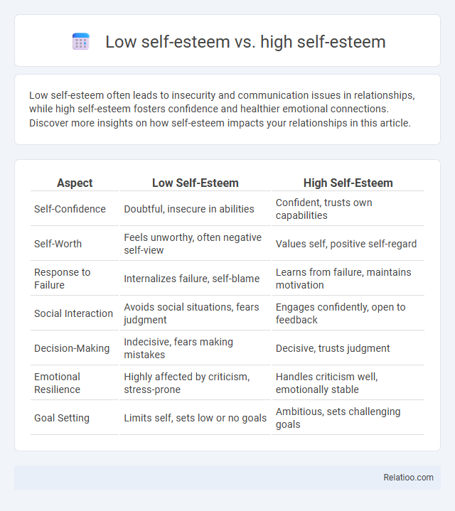 Low self-esteem vs. high self-esteem - What is The Difference?
