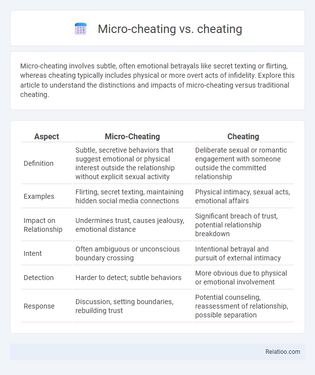 Micro-cheating vs. cheating - What is The Difference?