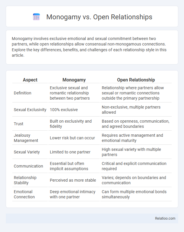 Monogamy vs. Open Relationships - What is The Difference?