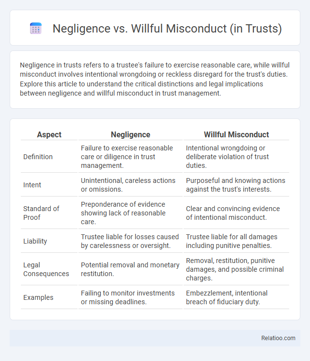 Negligence vs. Willful Misconduct (in Trusts) - What is The Difference?