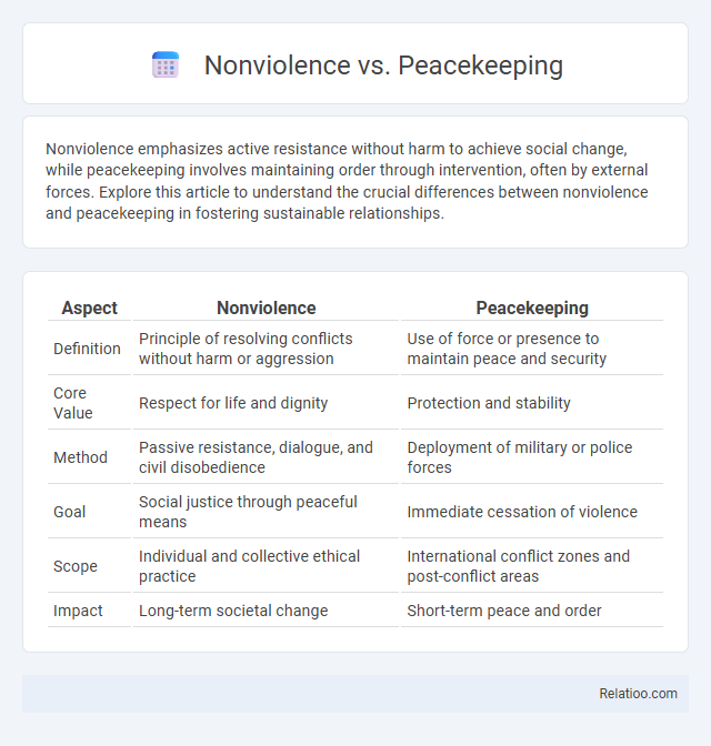 Nonviolence vs. Peacekeeping - What is The Difference?